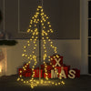 alt="Christmas Cone Tree 160 LEDs Indoor and Outdoor 78x120 cm"