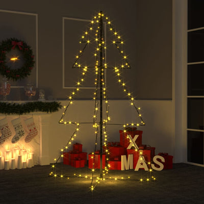 alt="Christmas Cone Tree 200 LEDs Indoor and Outdoor 98x150 cm"