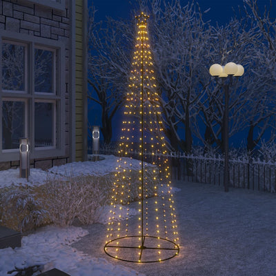 alt="Christmas Cone Tree 330 Warm White LEDs Decoration 100x300 cm"