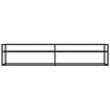 TV Cabinet Black 200x40x40.5 cm Tempered Glass
