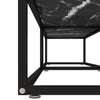 TV Cabinet Black Marble 200x40x40.5 cm Tempered Glass