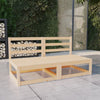 alt="Garden 2-Seater Sofa Solid Pinewood"