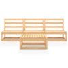 4 Piece Garden Lounge Set Solid Pinewood