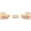 7 Piece Garden Lounge Set Solid Pinewood