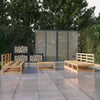 alt="7 Piece Garden Lounge Set Solid Pinewood"