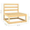 Garden 4-Seater Sofa Solid Pinewood