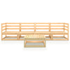 5 Piece Garden Lounge Set Solid Pinewood
