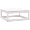 5 Piece Garden Lounge Set White Solid Pinewood