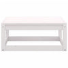 5 Piece Garden Lounge Set White Solid Pinewood