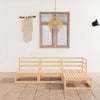 alt="4 Piece Garden Lounge Set Solid Pinewood"