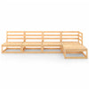 5 Piece Garden Lounge Set Solid Pinewood