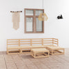 alt="6 Piece Garden Lounge Set Solid Pinewood"