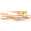 6 Piece Garden Lounge Set Solid Pinewood