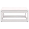 6 Piece Garden Lounge Set White Solid Pinewood