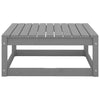 6 Piece Garden Lounge Set Grey Solid Pinewood
