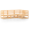 4 Piece Garden Lounge Set Solid Pinewood