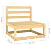 4 Piece Garden Lounge Set Solid Pinewood