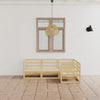 alt="4 Piece Garden Lounge Set Solid Pinewood""