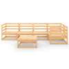 6 Piece Garden Lounge Set Solid Pinewood