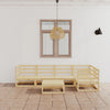 alt="6 Piece Garden Lounge Set Solid Pinewood"