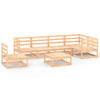 7 Piece Garden Lounge Set Solid Pinewood