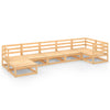 7 Piece Garden Lounge Set Solid Pinewood