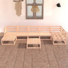 alt="8 Piece Garden Lounge Set Solid Pinewood""