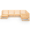 7 Piece Garden Lounge Set Solid Pinewood
