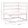 6 Piece Garden Lounge Set Solid Pinewood