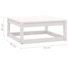 7 Piece Garden Lounge Set Solid Pinewood