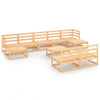 alt="10 Piece Garden Lounge Set Solid Pinewood"