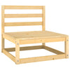 10 Piece Garden Lounge Set Solid Pinewood