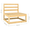 10 Piece Garden Lounge Set Solid Pinewood