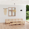 alt="10 Piece Garden Lounge Set Solid Pinewood"