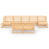 9 Piece Garden Lounge Set Solid Pinewood