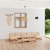 alt="9 Piece Garden Lounge Set Solid Pinewood"