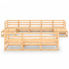 10 Piece Garden Lounge Set Solid Pinewood