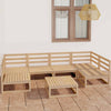 alt="7 Piece Garden Lounge Set Solid Pinewood""