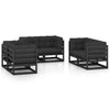 alt="6 Piece Garden Lounge Set with Cushions Solid Pinewood""
