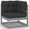 8 Piece Garden Lounge Set with Cushions Solid Pinewood