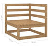 6 Piece Garden Lounge Set&Cushions Honey Brown Solid Pinewood