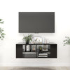 alt="Wall-Mounted TV Cabinet Black 102x35x35 cm Chipboard"
