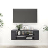 alt="Wall-Mounted TV Cabinet Grey 102x35x35 cm Chipboard"