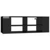 Wall-Mounted TV Cabinet High Gloss Black 102x35x35 cm Chipboard