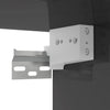 Wall-Mounted TV Cabinet High Gloss Grey 102x35x35 cm Chipboard