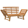 Garden Bench 2-in-1 190 cm Solid Acacia Wood