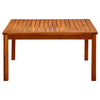 Garden Coffee Table 85x85x45 cm Solid Acacia Wood