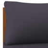 Sectional Corner Sofa with Dark Grey Cushions Solid Acacia Wood