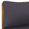 Sectional Middle Sofa with Dark Grey Cushions Solid Acacia Wood