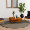 alt="Coffee Table 65x65x35 cm Solid Acacia Wood"